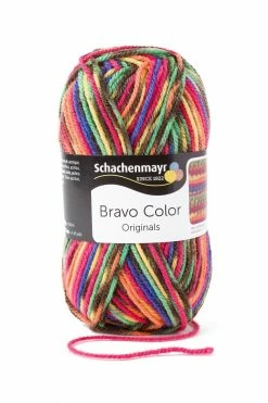 Handstrickgarn BRAVO COLOR - rainbow jacquard color -50g