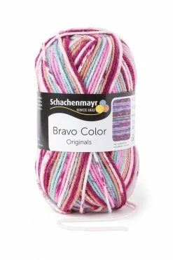 Handstrickgarn BRAVO COLOR - violett color - 50g