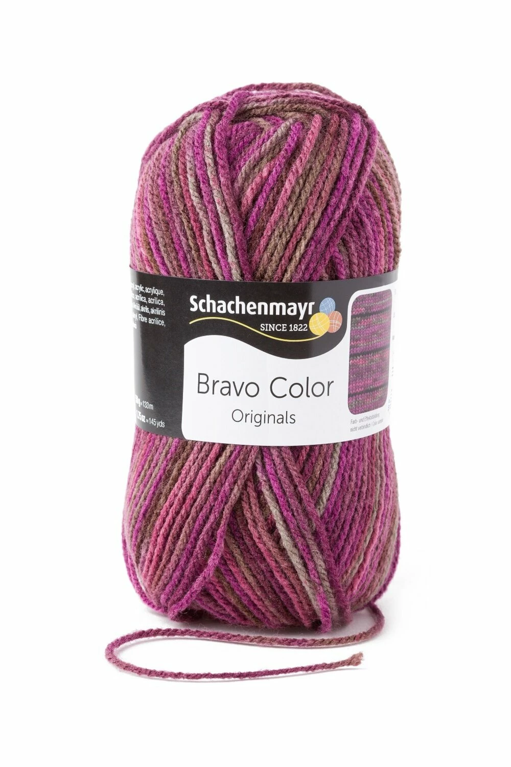 Handstrickgarn BRAVO COLOR - beere color - 50g 3 Handstrickgarn BRAVO COLOR - beere color - 50g