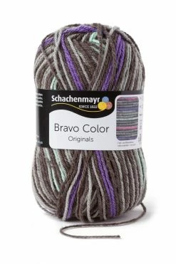 Handstrickgarn BRAVO COLOR - graphit color - 50g