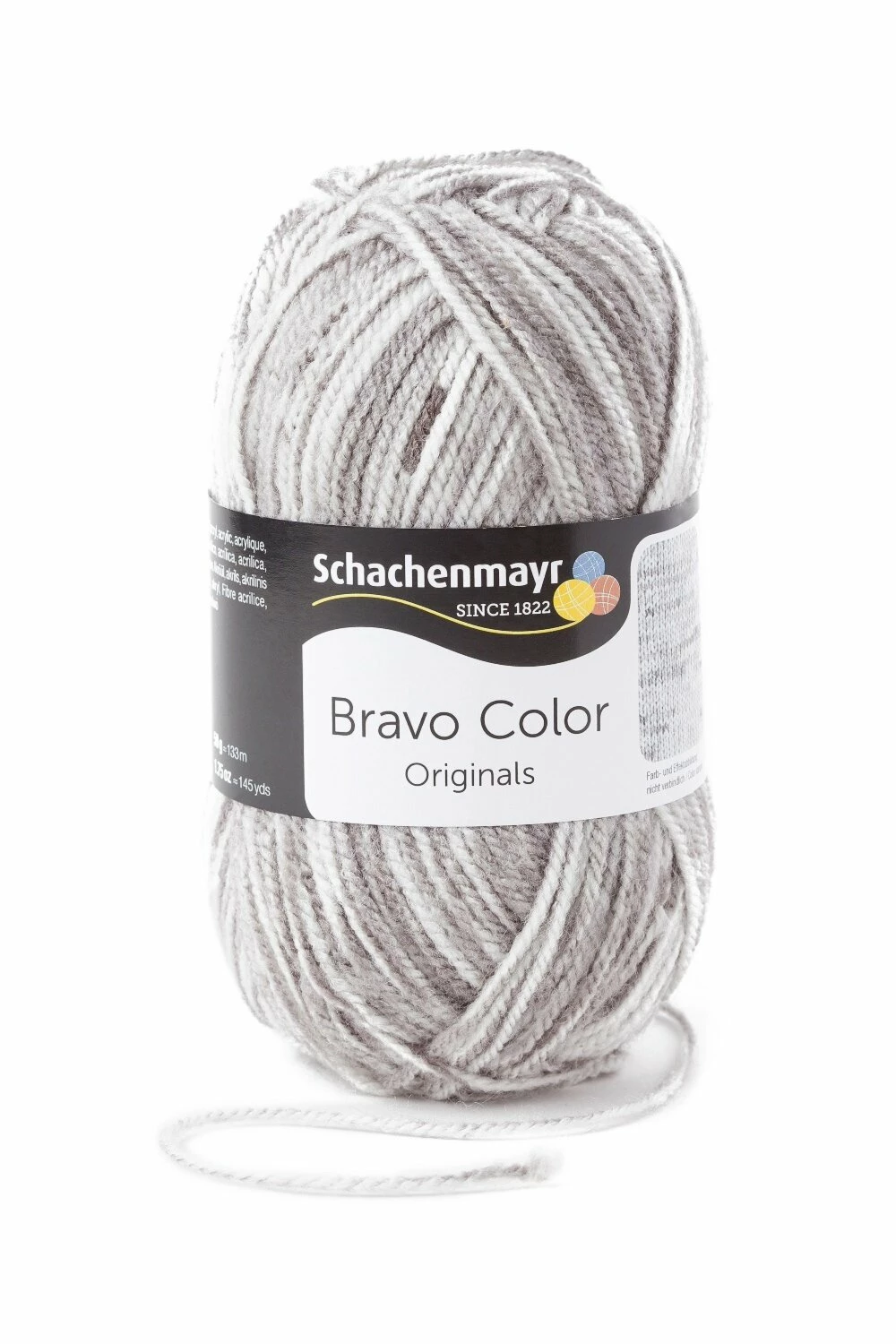 Handstrickgarn BRAVO COLOR - hellgrau denim - 50g 3 Handstrickgarn BRAVO COLOR - hellgrau denim - 50g