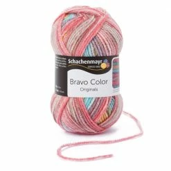 Handstrickgarn BRAVO COLOR - clown color - 50g