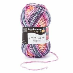 Handstrickgarn BRAVO COLOR - lollipop color - 50g