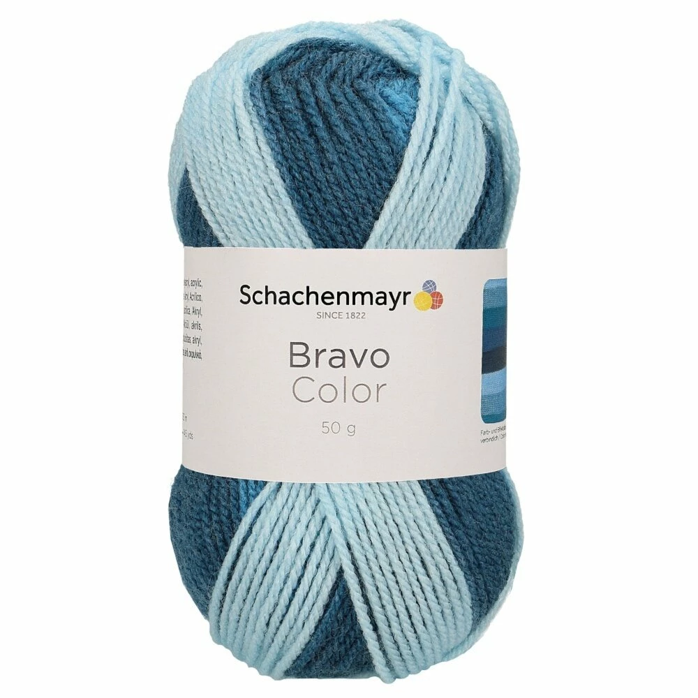 Handstrickgarn BRAVO COLOR - ocean color - 50g 3 Handstrickgarn BRAVO COLOR - ocean color - 50g