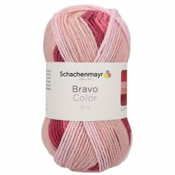 Handstrickgarn BRAVO COLOR - orchid color - 50g