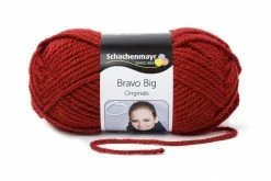 Handstrickgarn BRAVO BIG - burgund - 200g
