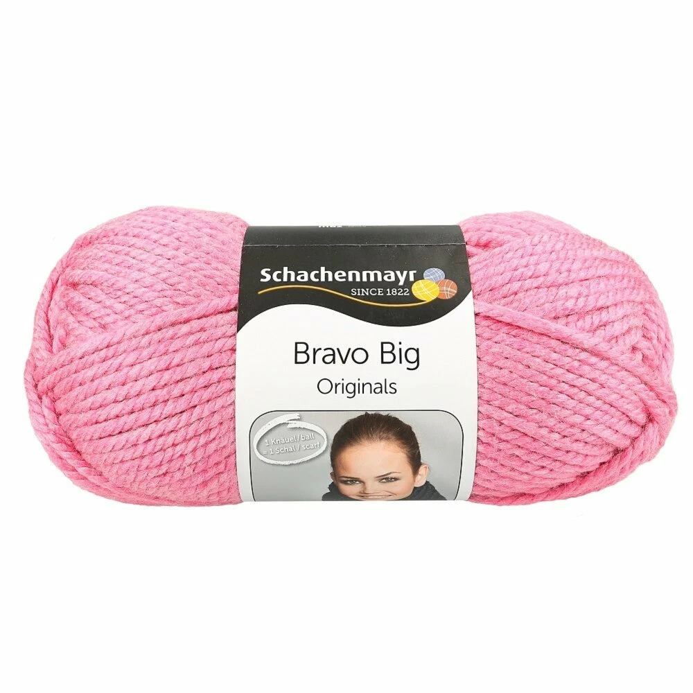 Handstrickgarn BRAVO BIG - rosa meliert - 200g 3 Handstrickgarn BRAVO BIG - rosa meliert - 200g
