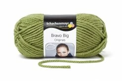 Handstrickgarn BRAVO BIG - khaki - 200g