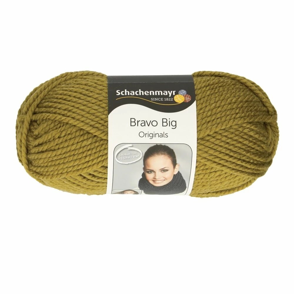 Handstrickgarn BRAVO BIG - pesto - 200g 3 Handstrickgarn BRAVO BIG - pesto - 200g