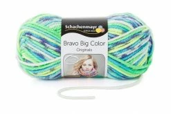 Handstrickgarn BRAVO BIG COLOR - fresh color- 200g
