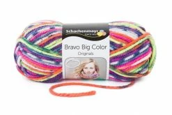 Handstrickgarn BRAVO BIG COLOR - clown color - 200g
