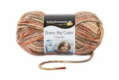 Handstrickgarn BRAVO BIG COLOR - karneol color - 200g