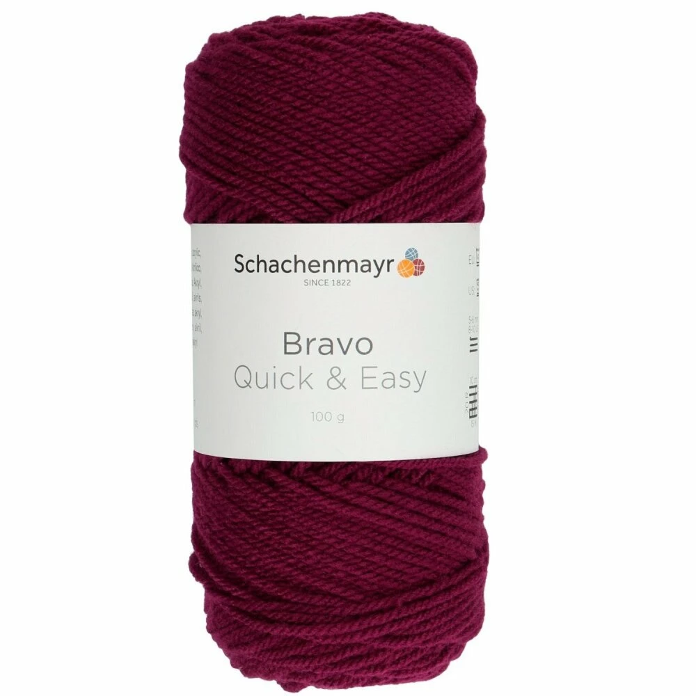 Handstrickgarn BRAVO QUICK & EASY - brombeer - 100g 3 Handstrickgarn BRAVO QUICK & EASY - brombeer - 100g