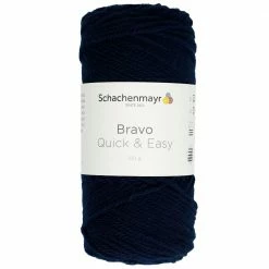 Handstrickgarn BRAVO QUICK & EASY - marine - 100g
