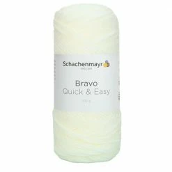 Handstrickgarn BRAVO QUICK & EASY - weiß - 100g