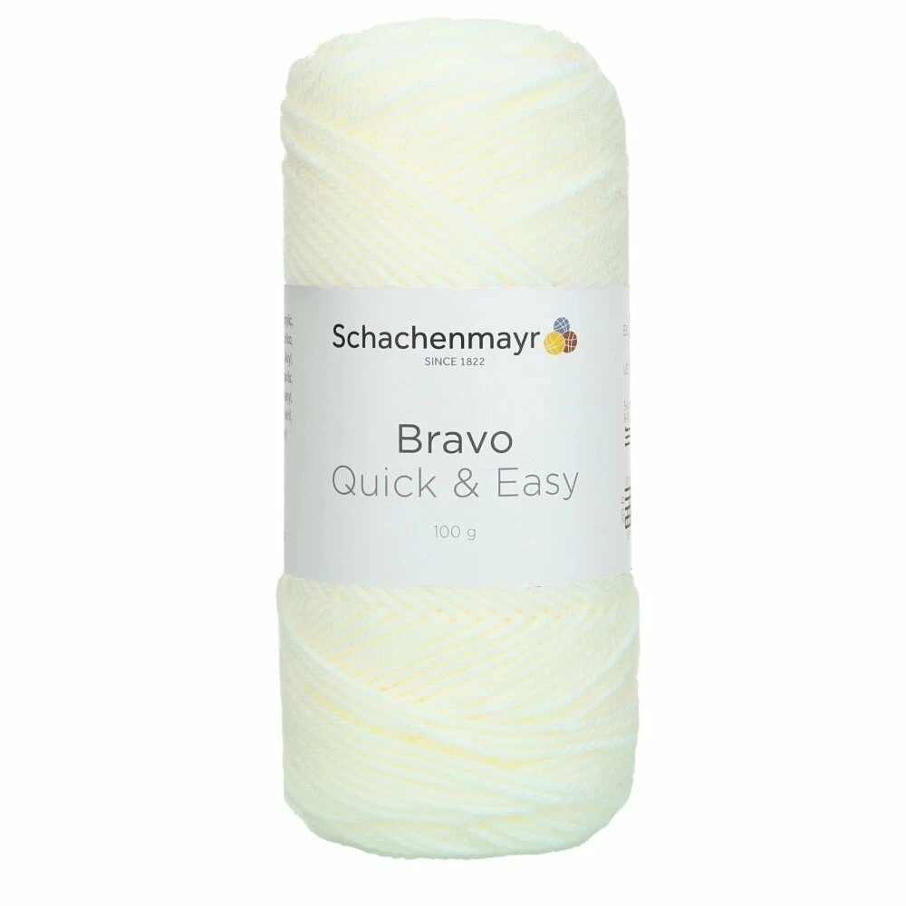 Handstrickgarn BRAVO QUICK & EASY - weiß - 100g 3 Handstrickgarn BRAVO QUICK & EASY - weiß - 100g