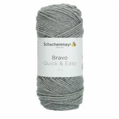 Handstrickgarn BRAVO QUICK & EASY - hellgrau meliert - 100g