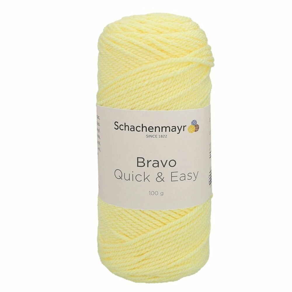 Handstrickgarn BRAVO QUICK & EASY - lemon - 100g 3 Handstrickgarn BRAVO QUICK & EASY - lemon - 100g