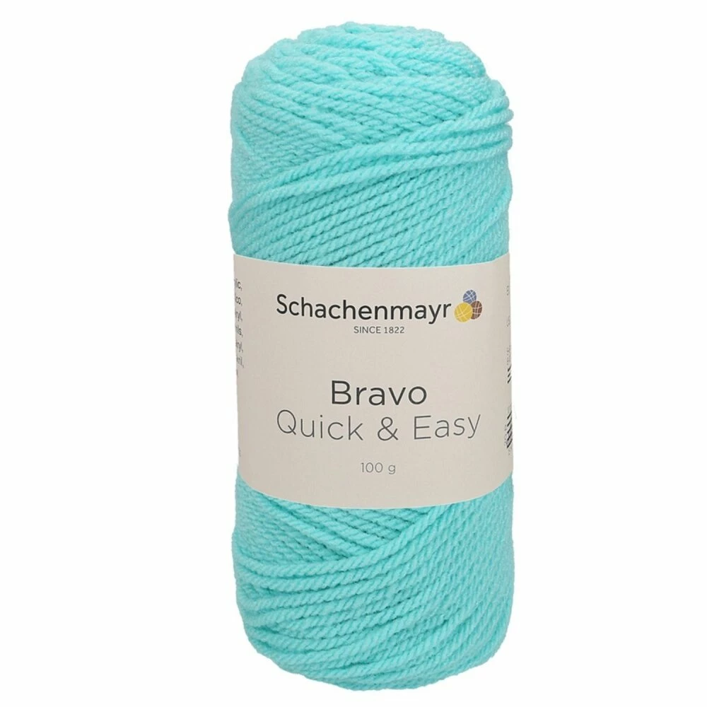 Handstrickgarn BRAVO QUICK & EASY - mintblau - 100g 3 Handstrickgarn BRAVO QUICK & EASY - mintblau - 100g