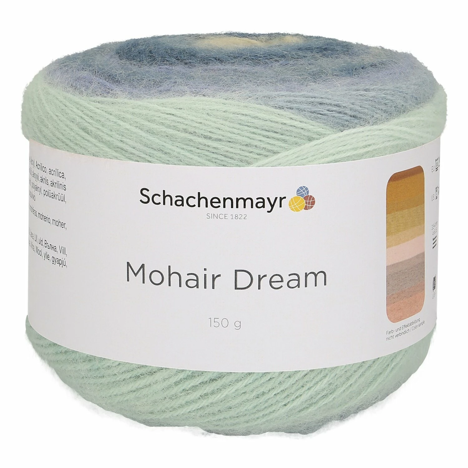 Handstrickgarn MOHAIR DREAM - winter-sky-color - 150g 3 Handstrickgarn MOHAIR DREAM - winter-sky-color - 150g