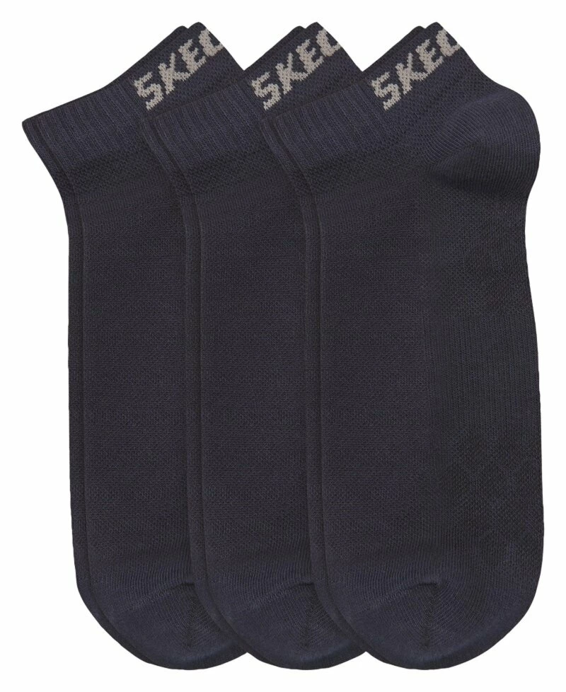 3er Pack SKECHERS Unisex Sneaker Socken - navy - 35/38 3 3er Pack SKECHERS Unisex Sneaker Socken - navy - 35/38