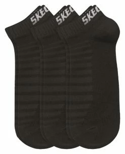 3er Pack SKECHERS Unisex Sneaker Socken - schwarz - 35/38