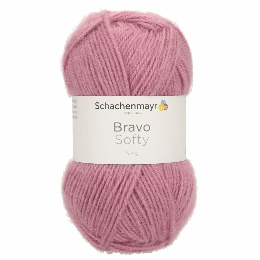 Handstrickgarn BRAVO SOFTY - brombeer - 50g 3 Handstrickgarn BRAVO SOFTY - brombeer - 50g
