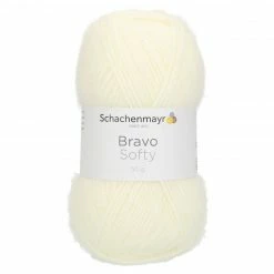 Handstrickgarn BRAVO SOFTY - ecru - 50g