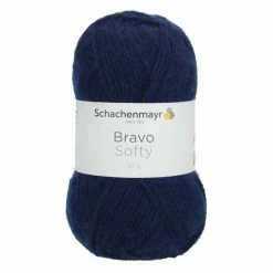 Handstrickgarn BRAVO SOFTY - marine - 50g