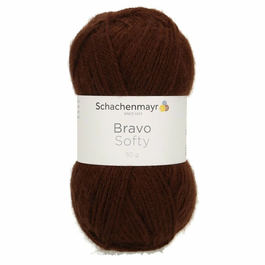 Handstrickgarn BRAVO SOFTY - braun - 50g 3 Handstrickgarn BRAVO SOFTY - braun - 50g