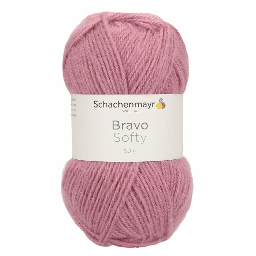 Handstrickgarn BRAVO SOFTY - lilarosa - 50g 3 Handstrickgarn BRAVO SOFTY - lilarosa - 50g