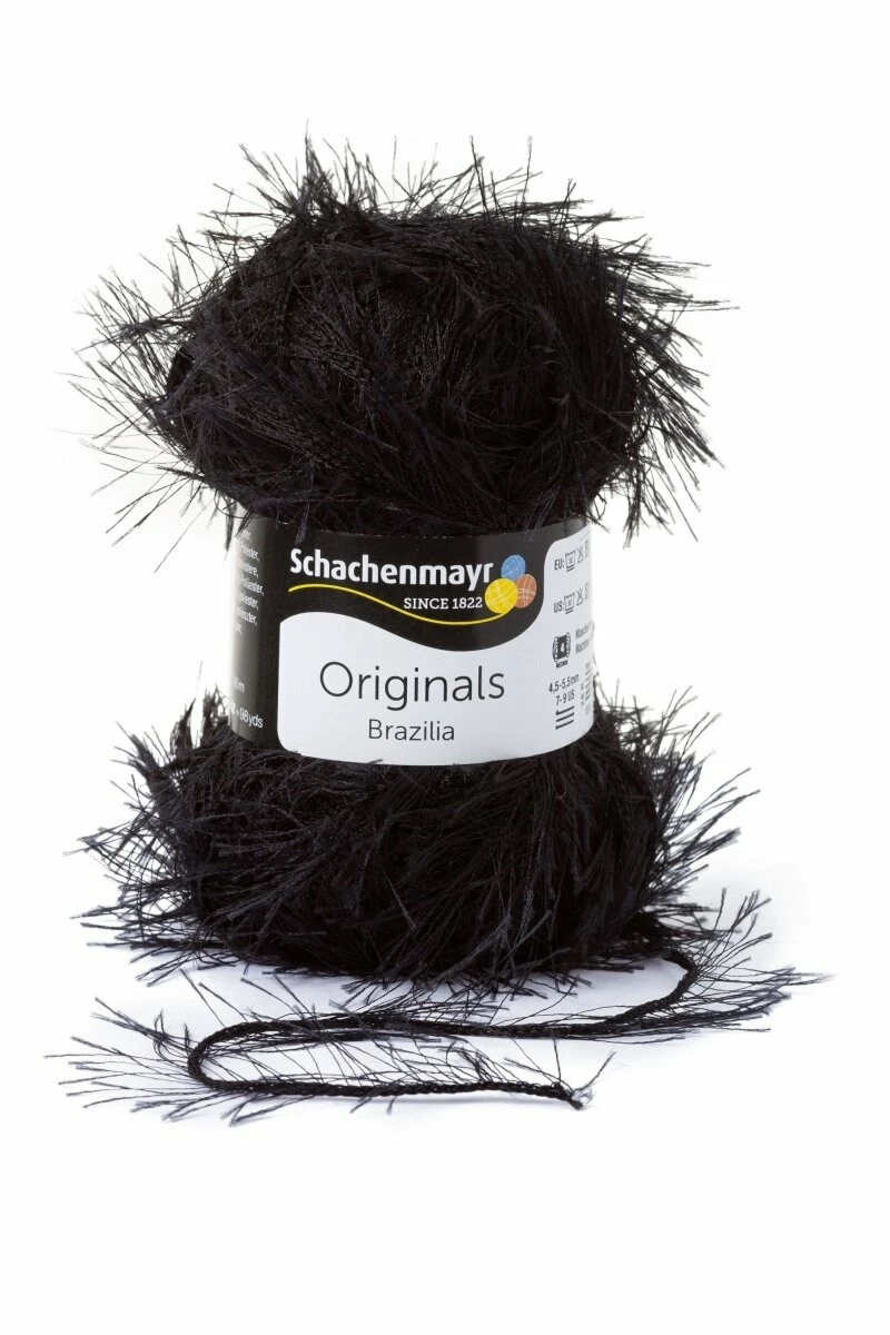 Handstrickgarn BRAZILIA - schwarz - 50g 3 Handstrickgarn BRAZILIA - schwarz - 50g