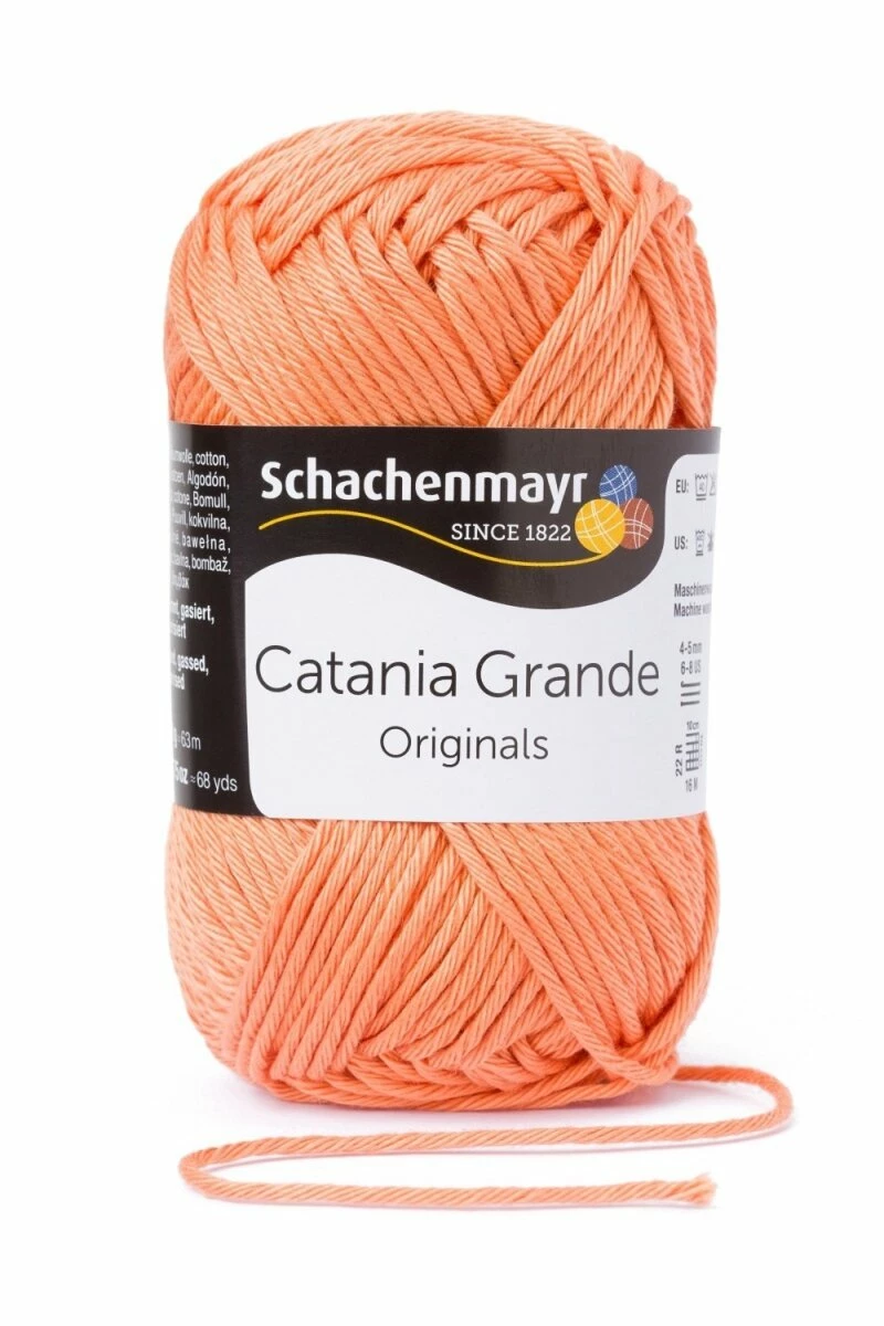 Handstrickgarn CATANIA GRANDE - mandarine - 50g 3 Handstrickgarn CATANIA GRANDE - mandarine - 50g
