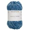 Handstrickgarn LUXURY VELVET - dolphin - 100g