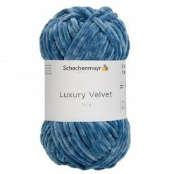 Handstrickgarn LUXURY VELVET - dolphin - 100g