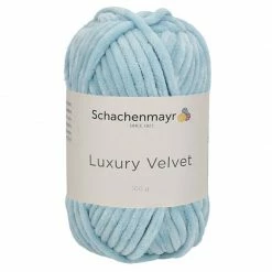 Handstrickgarn LUXURY VELVET - baby blue - 100g