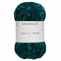 Handstrickgarn LUXURY VELVET - emerald - 100g