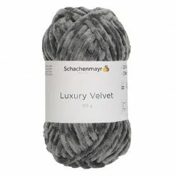 Handstrickgarn LUXURY VELVET - elephant - 100g