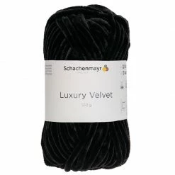 Handstrickgarn LUXURY VELVET - black sheep - 100g