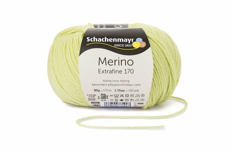 Handstrickgarn MERINO EXTRAFINE 170 - limone - 50g 3 Handstrickgarn MERINO EXTRAFINE 170 - limone - 50g