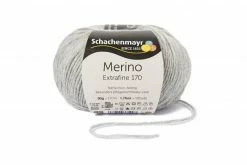 Handstrickgarn MERINO EXTRAFINE 170 - hellgrau meliert - 50g