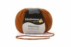 Handstrickgarn MERINO EXTRAFINE 120 - marone - 50g