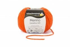 Handstrickgarn MERINO EXTRAFINE 120 - orange - 50g