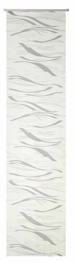 Schiebevorhang - wollweiß-grau - 60x245 cm