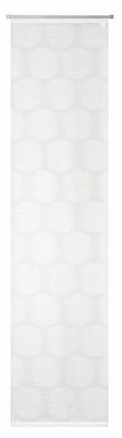 Schiebevorhang - wollweiß-weiß - 60x245 cm