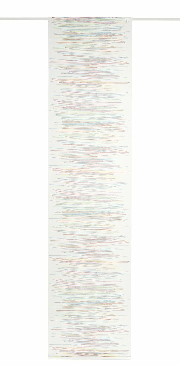 Schiebevorhang - weiß-bunt - 60x245 cm 3 Schiebevorhang - weiß-bunt - 60x245 cm