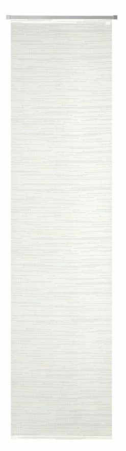 Schiebevorhang - wollweiß-grün - 60x245 cm