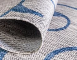 In-/Outdoorteppich OUTDOOR BEAUTIES - hellgrau - Ø 122 cm -Heimtextilien Verkäufe 9004897800 04 1600Wx1600H