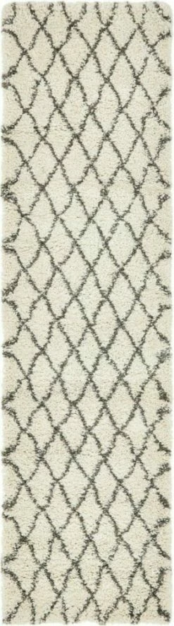 Teppich TEMARA SHAG 3 - elfenbein - 305x79 cm