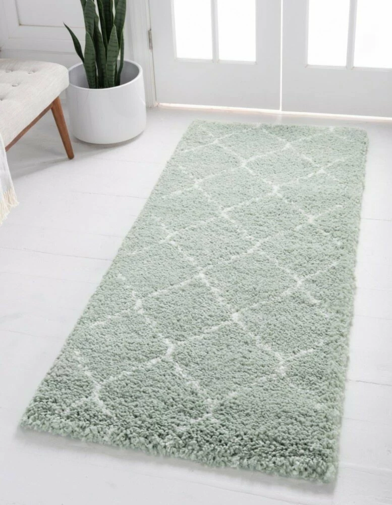 Teppich TEMARA SHAG 5 - hellgrün - 305x79 cm 4 Teppich TEMARA SHAG 5 - hellgrün - 305x79 cm – Bild 2